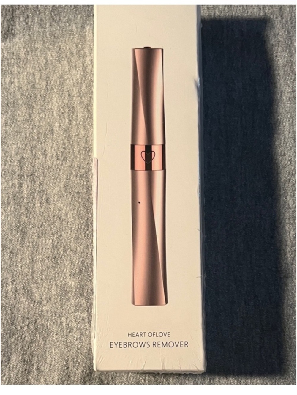 Heart of Love Eyebrows Remover Rose Gold USB Rechargeable Portable Trimmer
